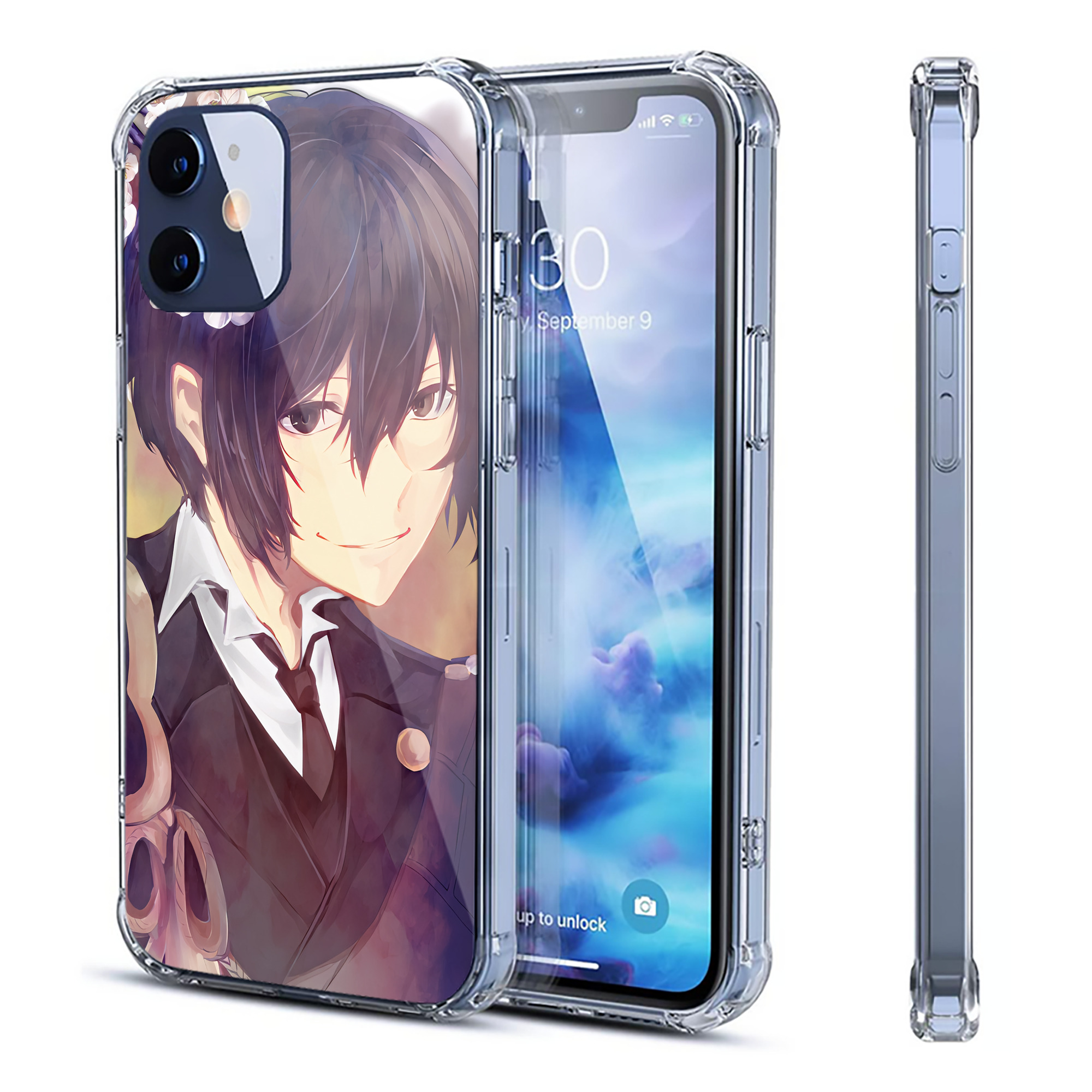 （画像用） 文豪ストレイドッグス Bungo Stray Dogs 【iPhone 12シリーズ対応】透明スマホケース（クリアソフトケース）